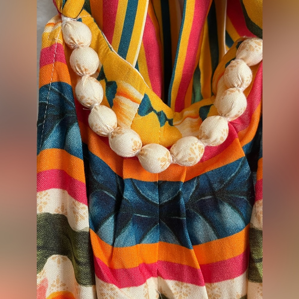 FARM RIO Floral Halter Jumpsuit - Picture 7 of 12